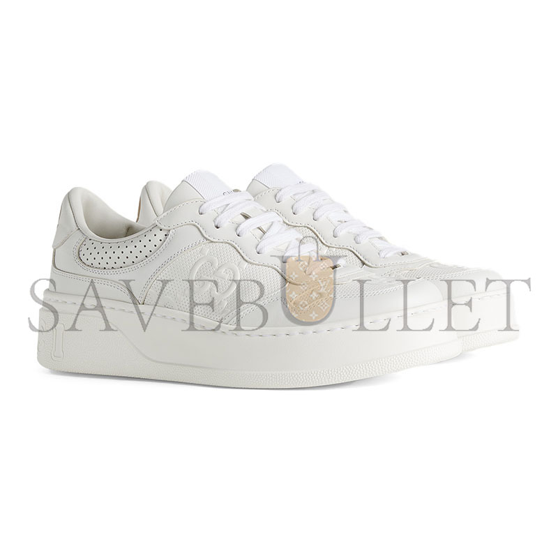 GUCCI WOMEN'S GG EMBOSSED SNEAKER 6704081 GUCCI WOMEN'S GG EMBOSSED SNEAKER 6704081